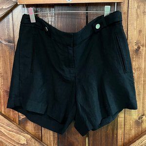 White House‎ Black Market Linen Blend Shorts - Black Size 4